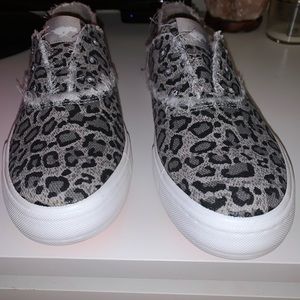 Leopard Rocket Dog Slip Ons